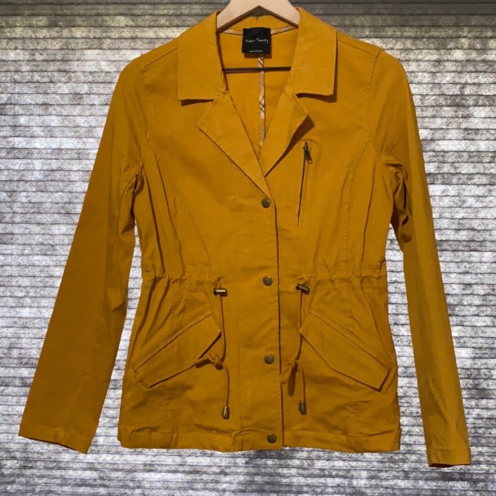 NWOT Mustard Yellow Eden Society Dario Jacket.